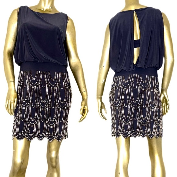 VINTAGE CACHE beaded/embellished dress sz 2 - Picture 1 of 8